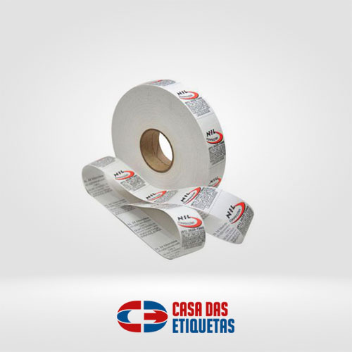 Etiquetas para produto têxtil Nylon resinado e emborrachado